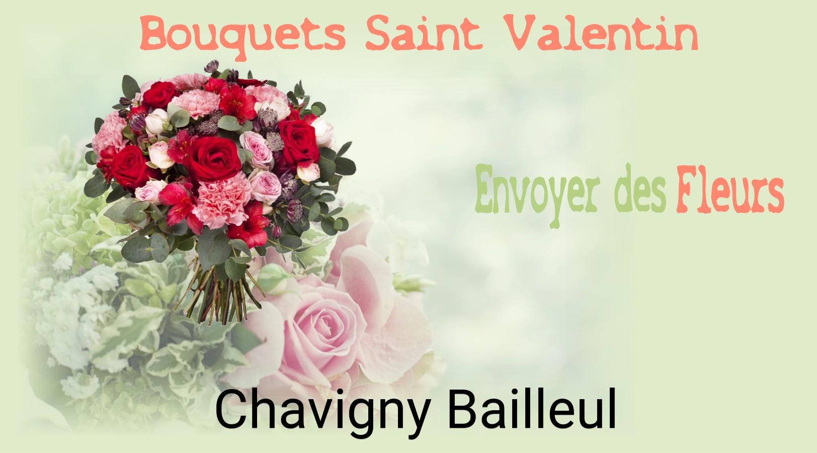 Roses de Saint-Valentin livrées à Chavigny-Bailleul